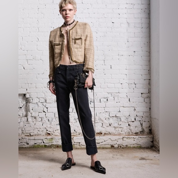 R13 pointed toe slide. Size 6 IT 36. Condition is new with box. - Picture 5 of 16